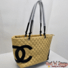 Mustard Quilted Tote (EAF)