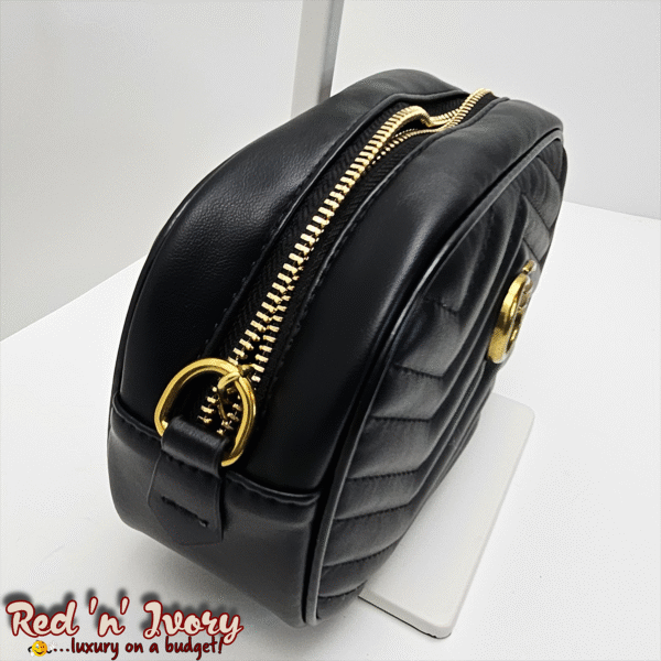 EAQ5 Black Quilted Crossbody Bag (EAQ)