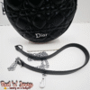 Black Quilted Round Crossbody Bag (EAS)