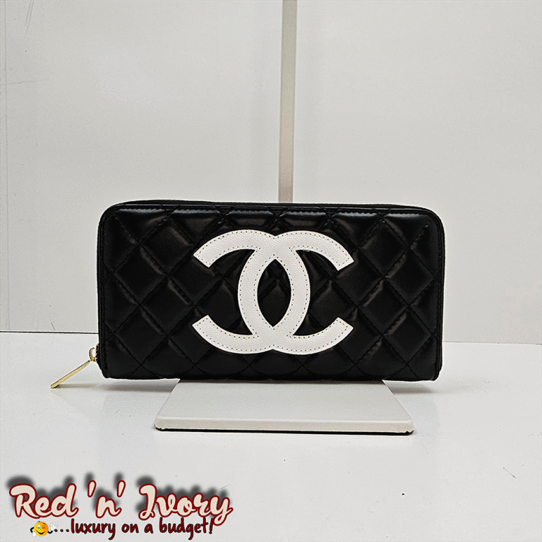 Classic Quilted Contrast Zip Wallet (EAI)